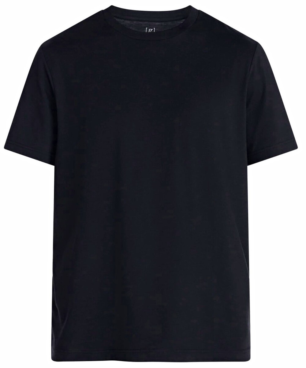 George Men's Solid Black Crew Neck Tee with Short Sleeves, Size 2xl